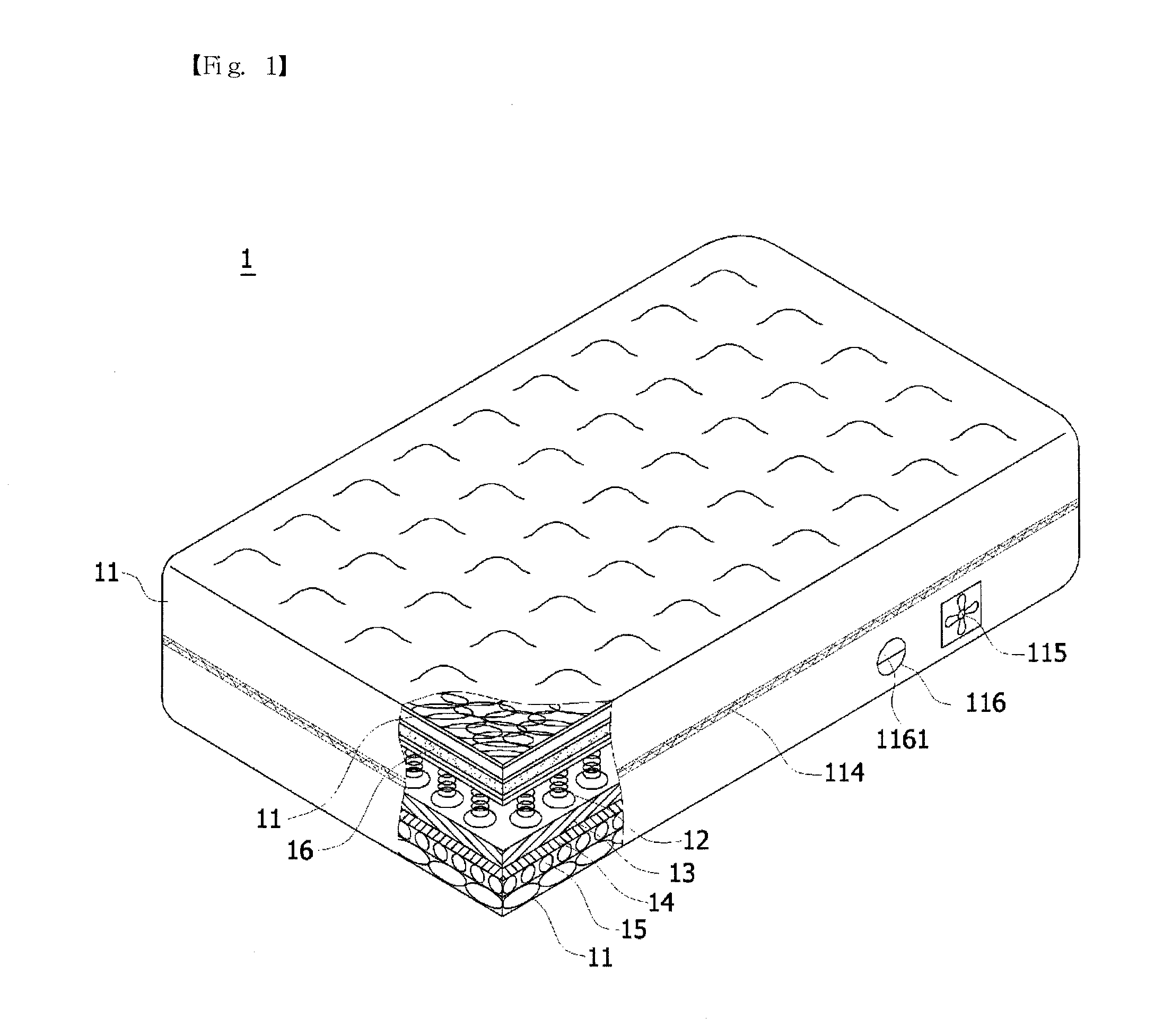 Mattress with cooling and heating function