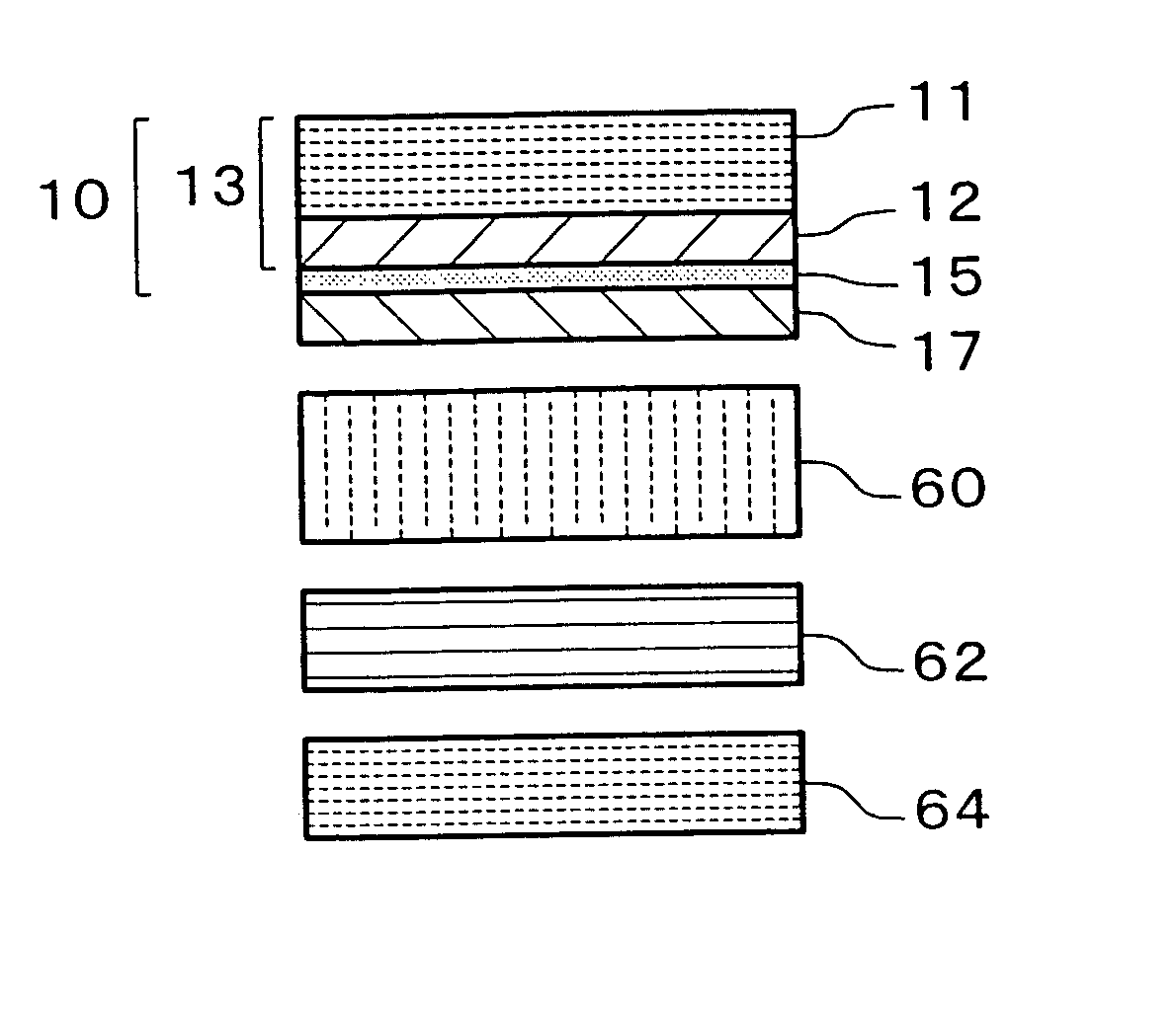 Laminate polarizing plate, a method of producing the same and a liquid crystal display