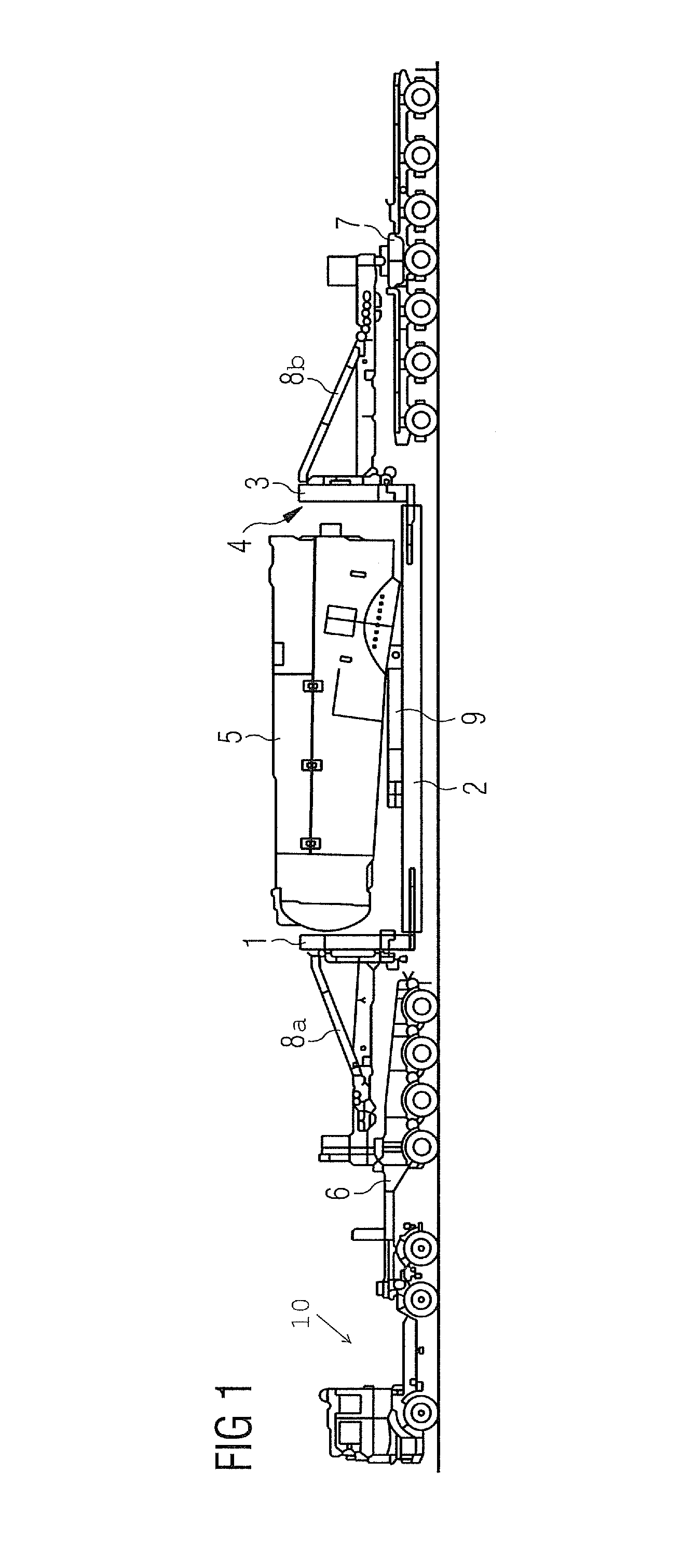Arrangement for the transport of wind turbine components
