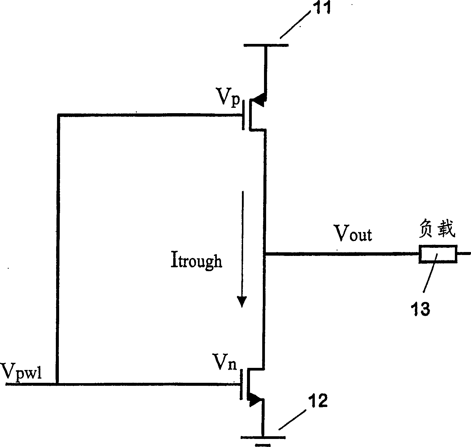 Electronic circuit of switch power amplifier and method for switching said amplifier output stage