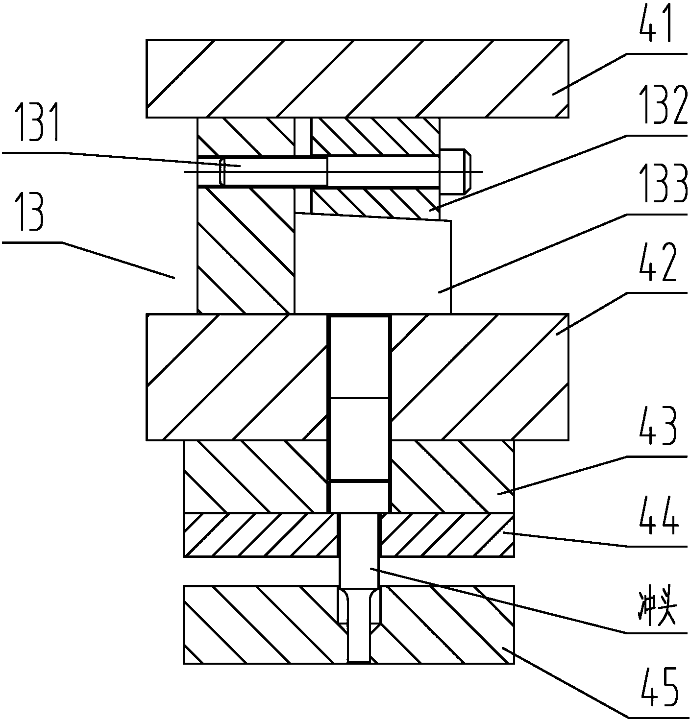 Brake shoe bending plate continuous die and method for using continuous die to machine brake shoe bending plate