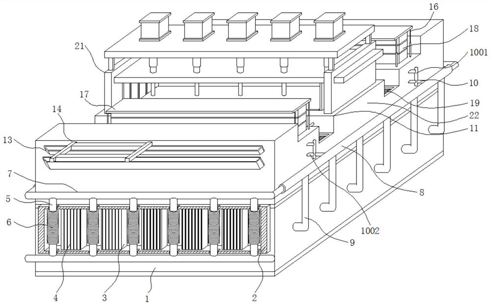 A kind of hot melt softening equipment with temperature control mechanism for plastic shell processing