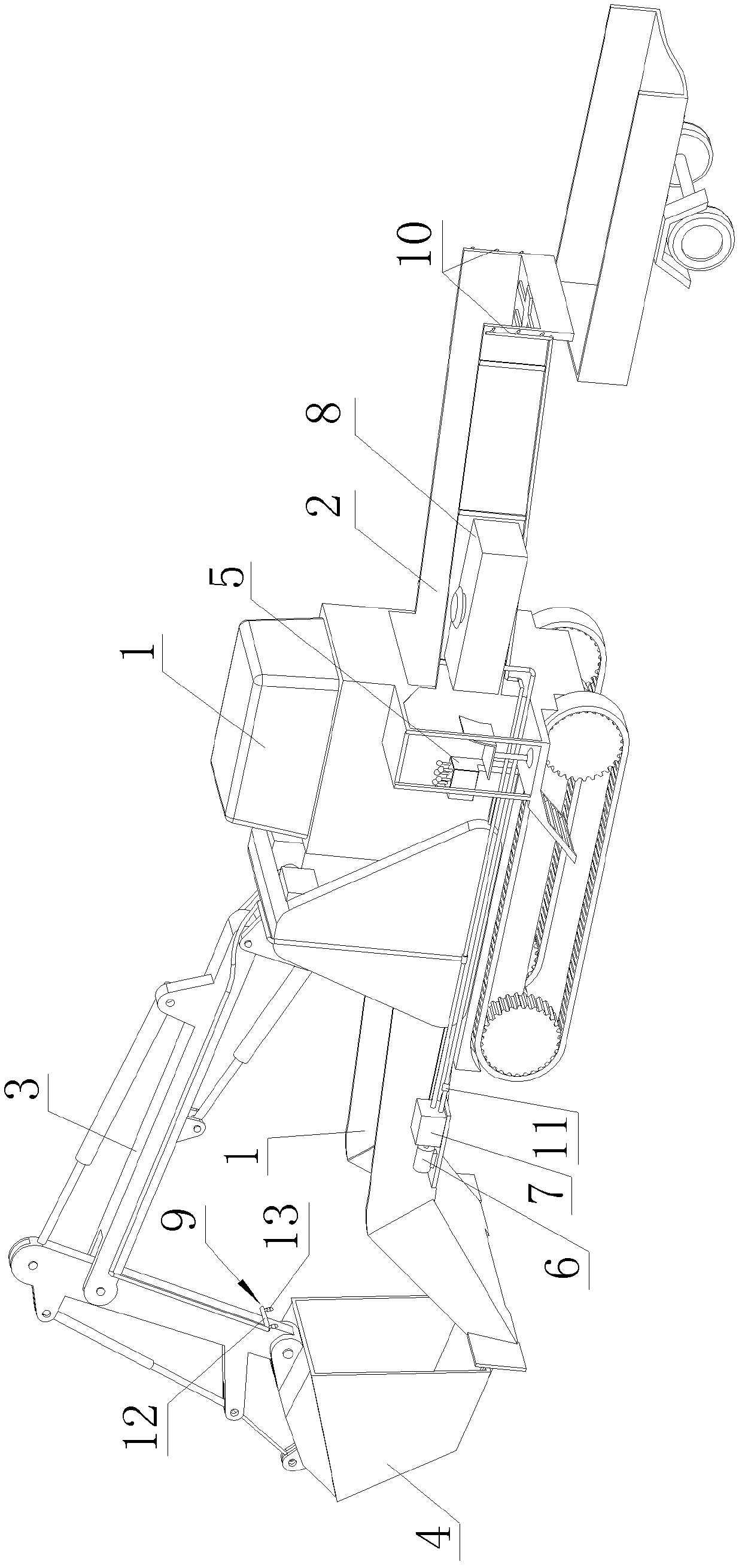 Slag skimming machine with automatic water mist dust suppression device