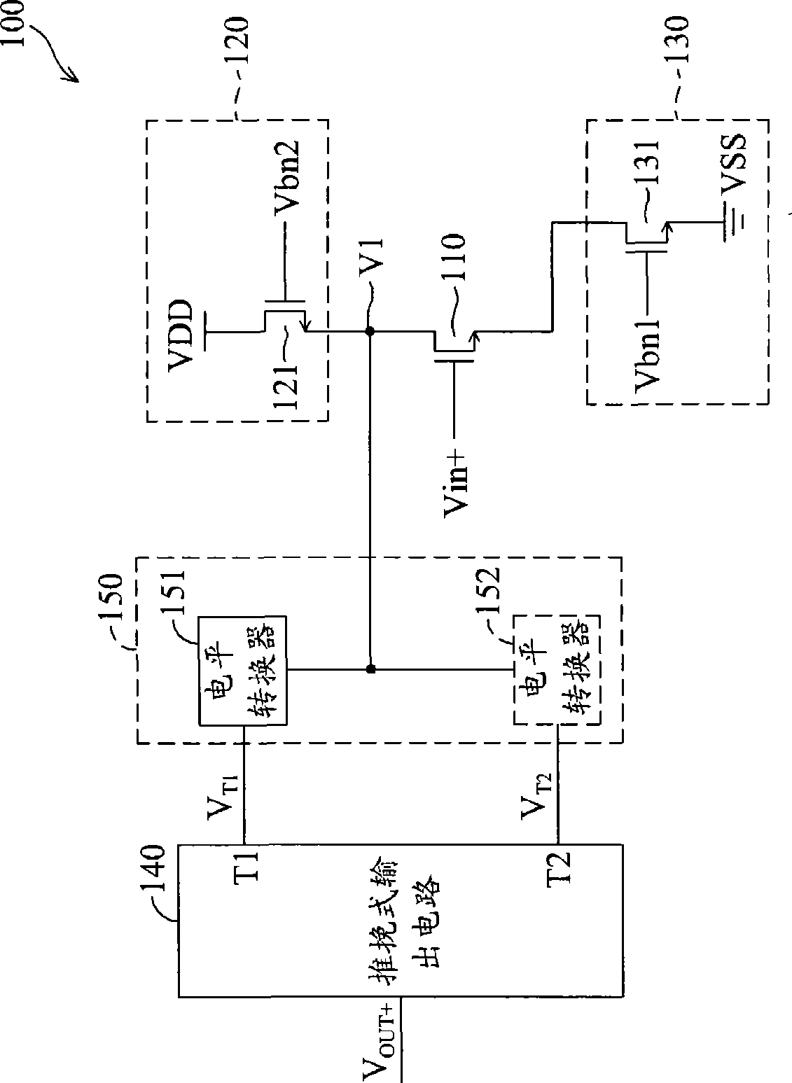 Amplifier and class AB amplifier