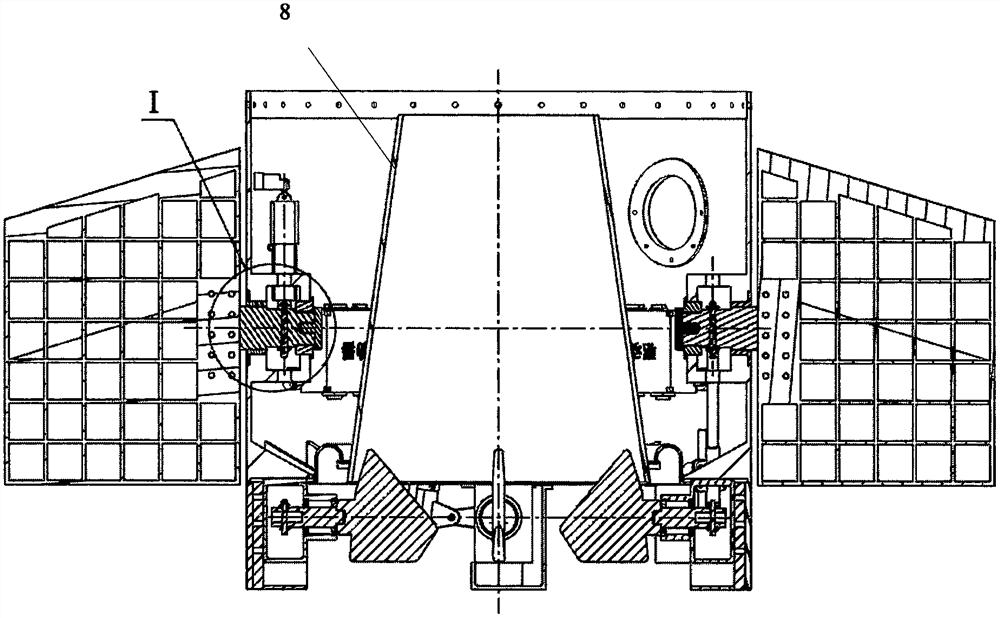Modularized stern room and rudder control transmission mechanism