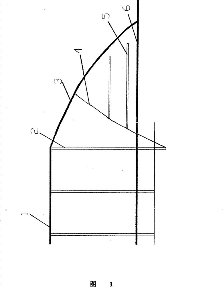 Rim angle blasting method for natural side hill