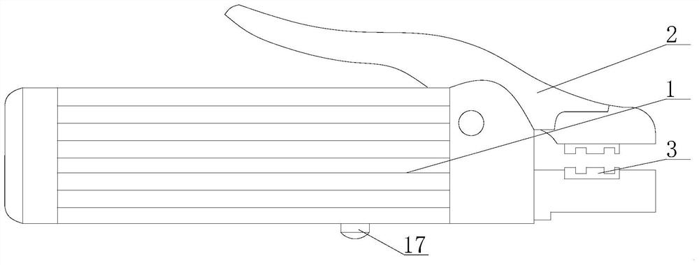 Safety welding tongs for electric welding machine