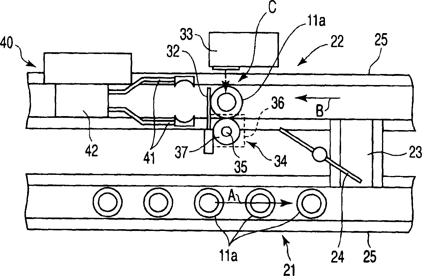 Bar-code reading device having a mechanism for pulling up test tubes from holders
