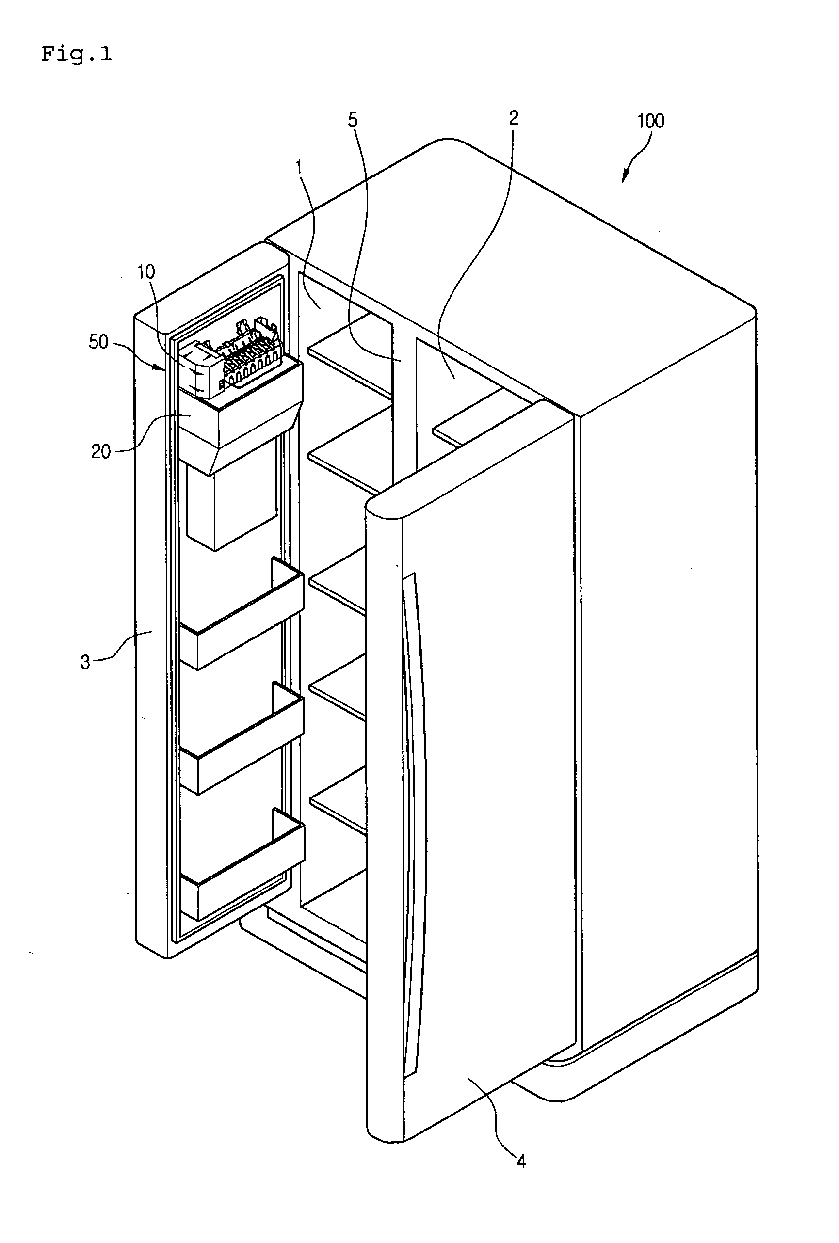 Cold air path structure of refrigerator