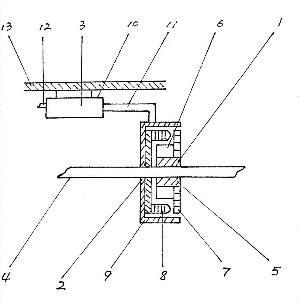 Potential energy power generation device for vehicular transmission shafts