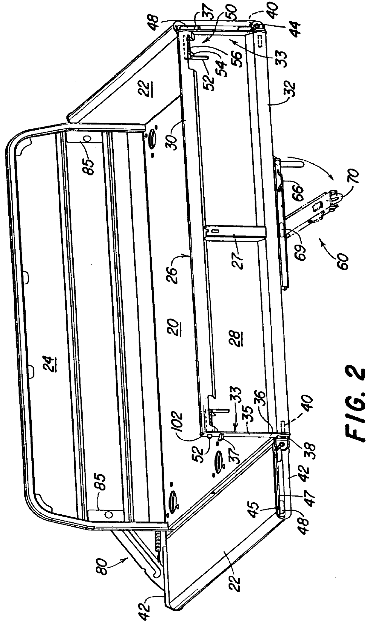 Cargo box sidewall latch