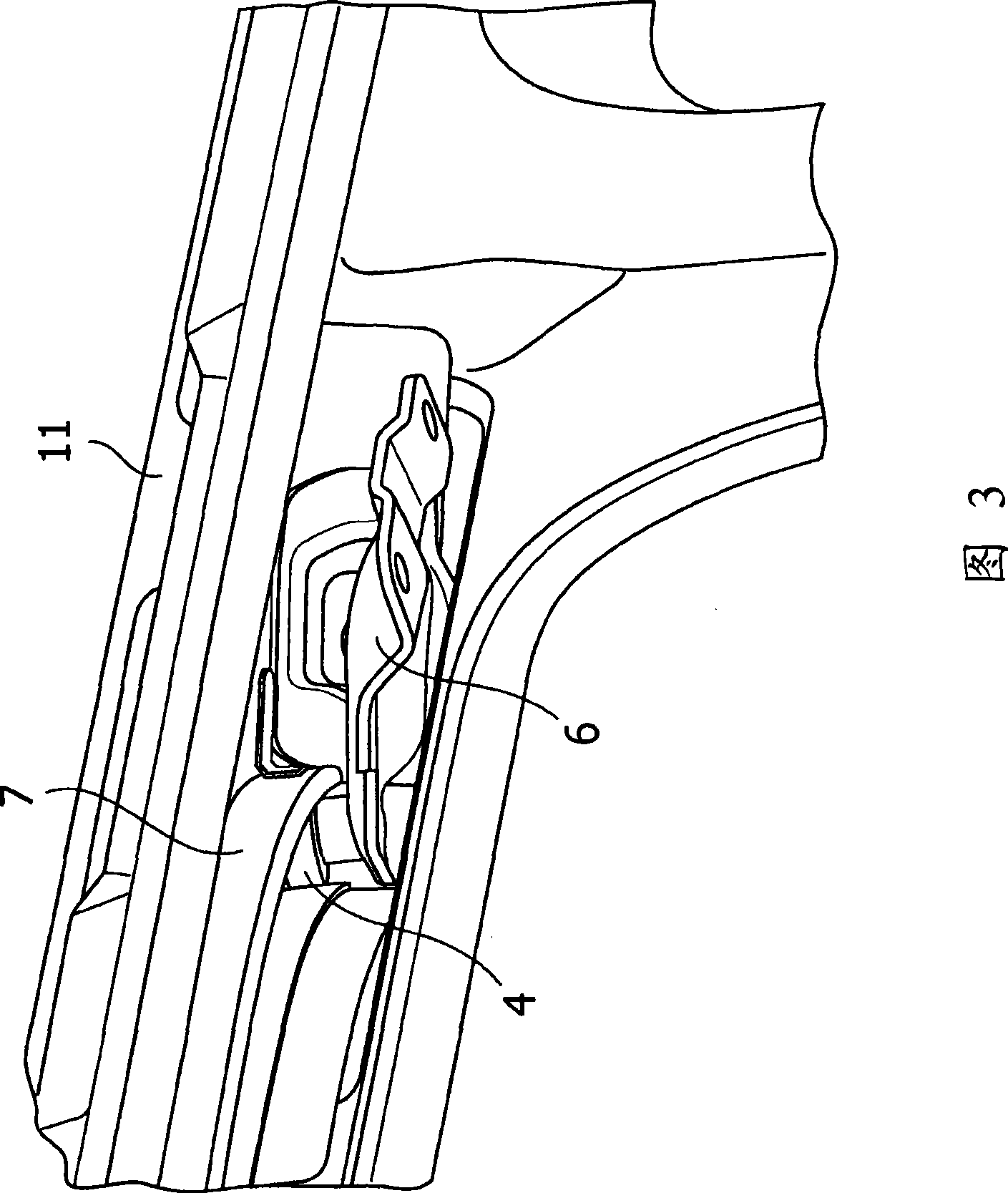 Vehicle slide-door constraint structure