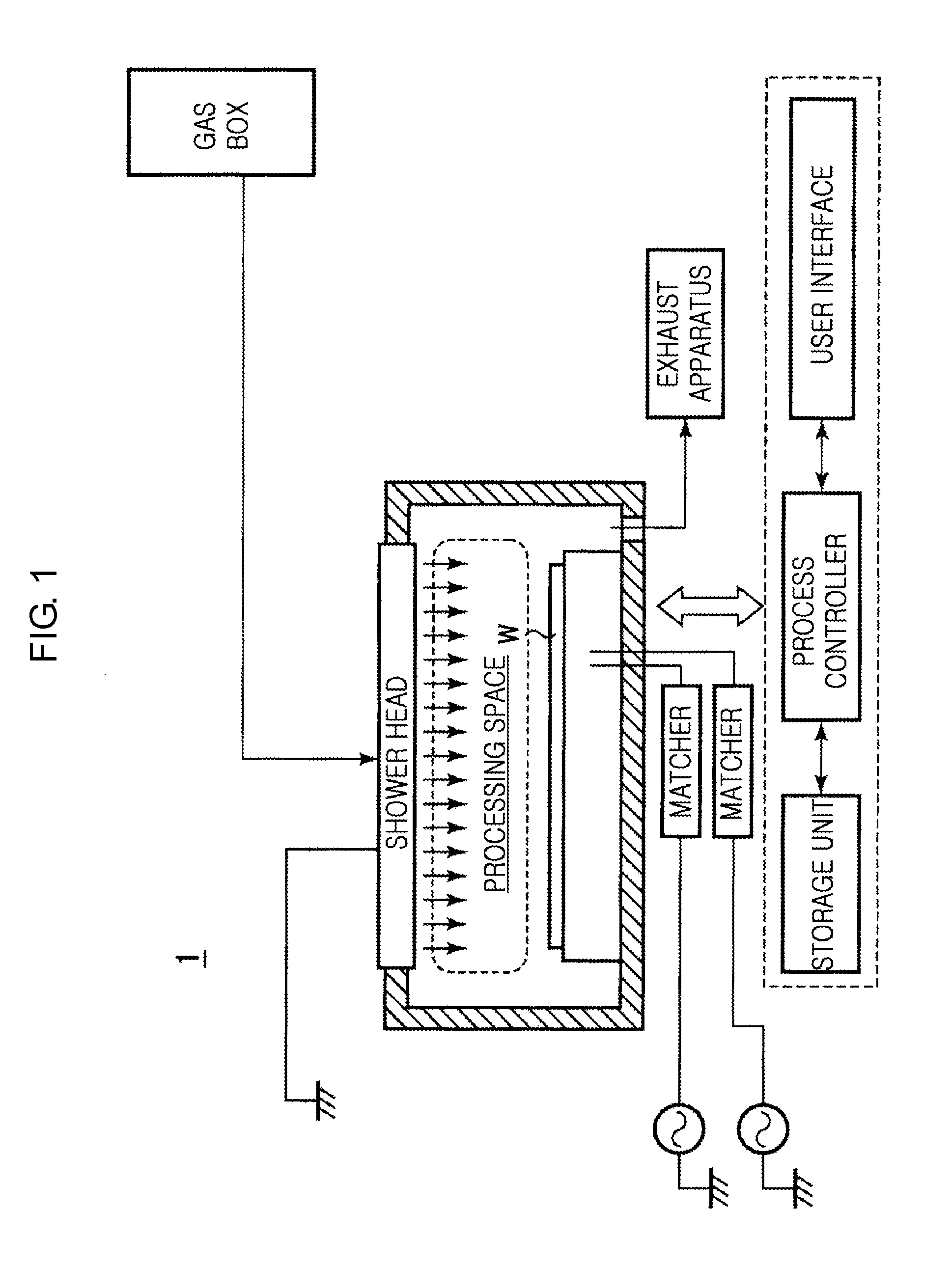 Electrode having gas discharge function and plasma processing apparatus