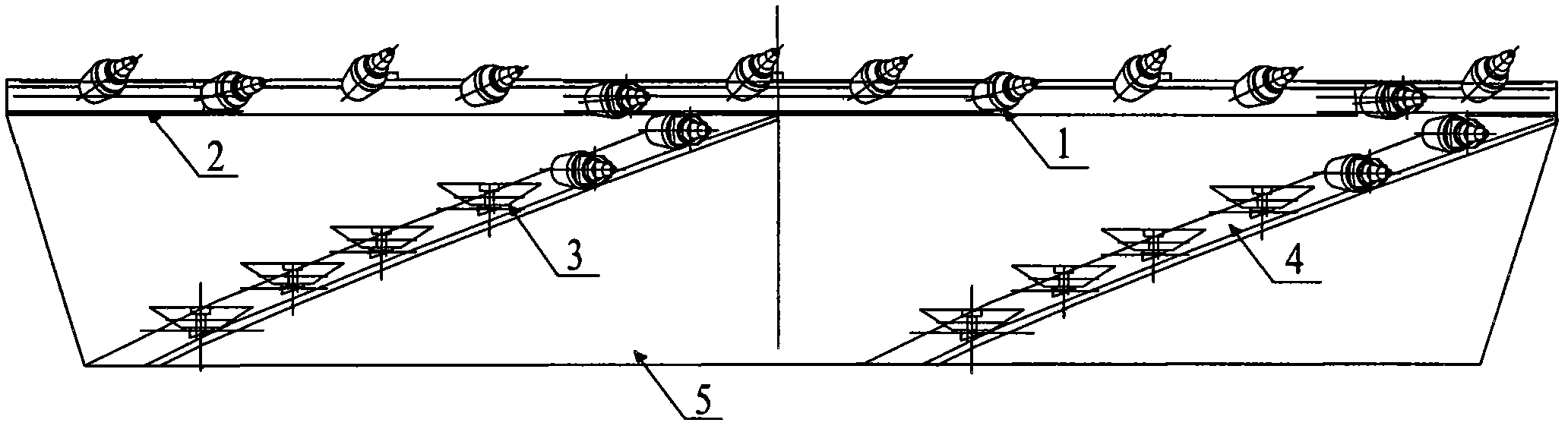 Roller for mixed row cutting tooth coal winning machine