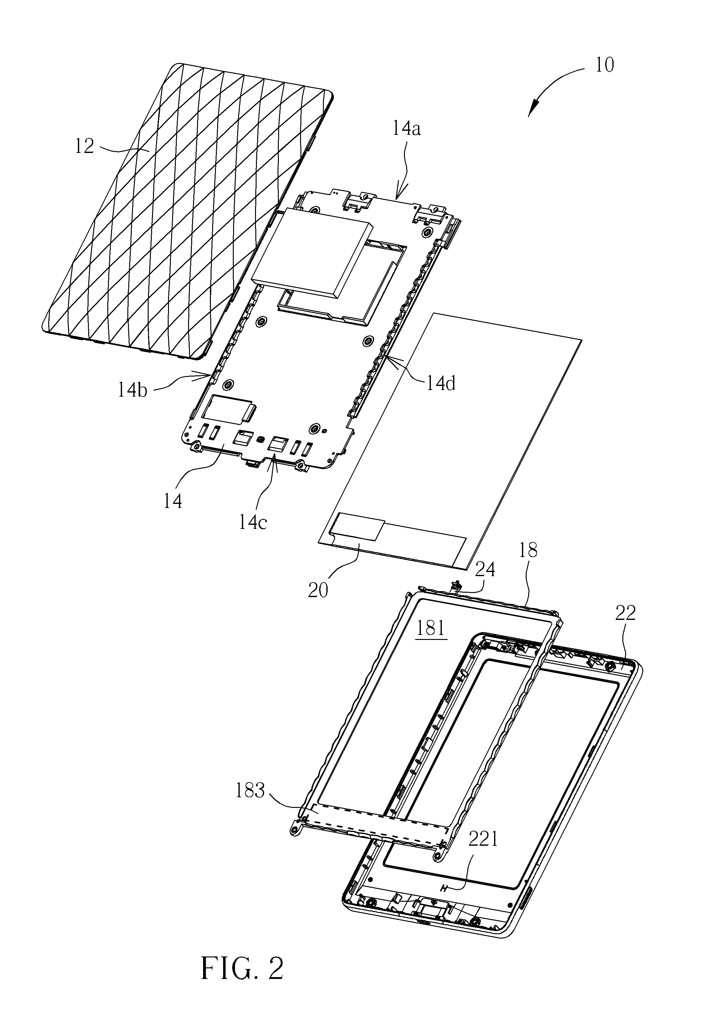 Electronic device with invisible light touch panel