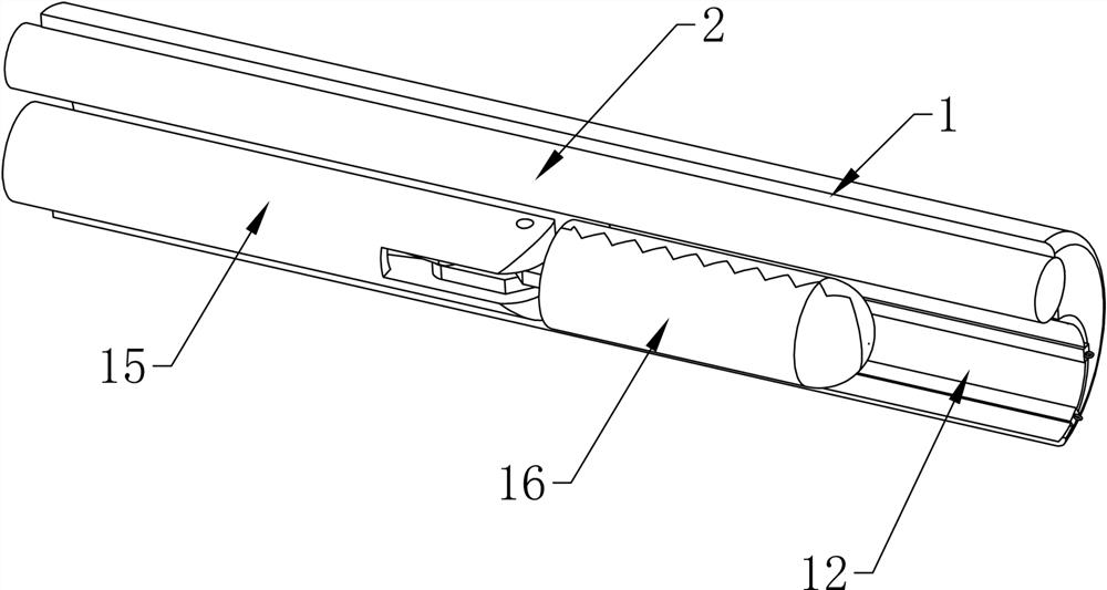Hysteroscope and biopsy forceps integrated sleeve device capable of preventing falling during biopsy