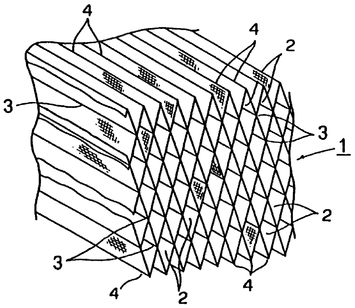 Three-dimensional woven fabric structural material and method of producing same