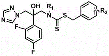 A kind of antifungal compound containing thiazole and its preparation method and application