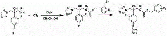 A kind of antifungal compound containing thiazole and its preparation method and application