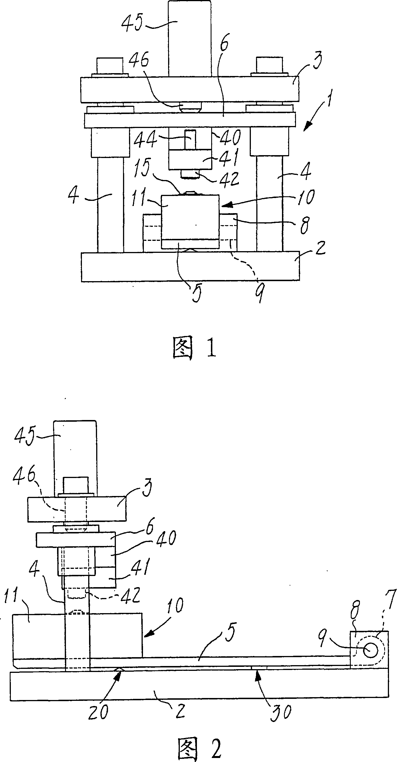 Press for attaching nuts to pipes