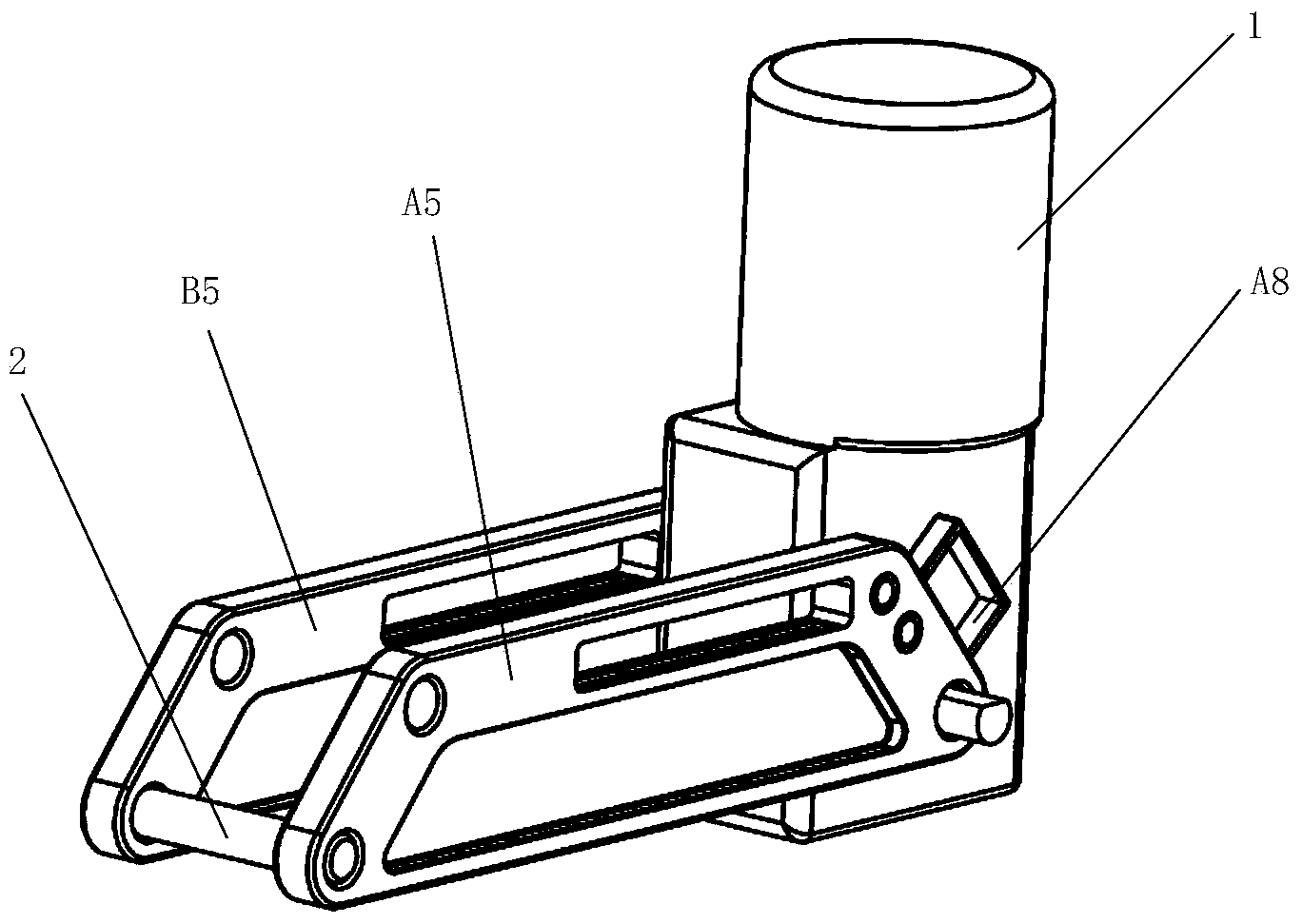 Wheel and leg composite carrying robot