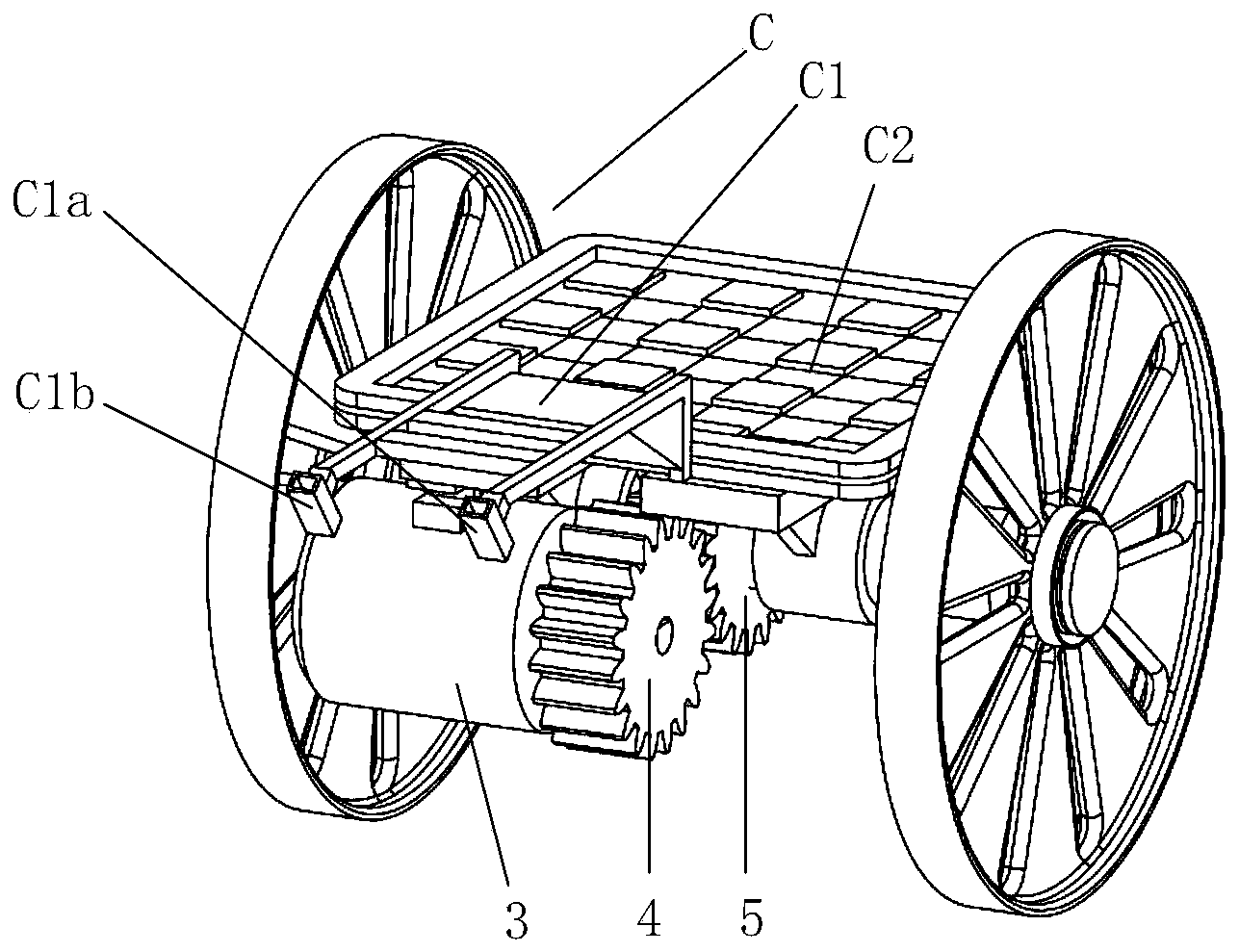 Wheel and leg composite carrying robot