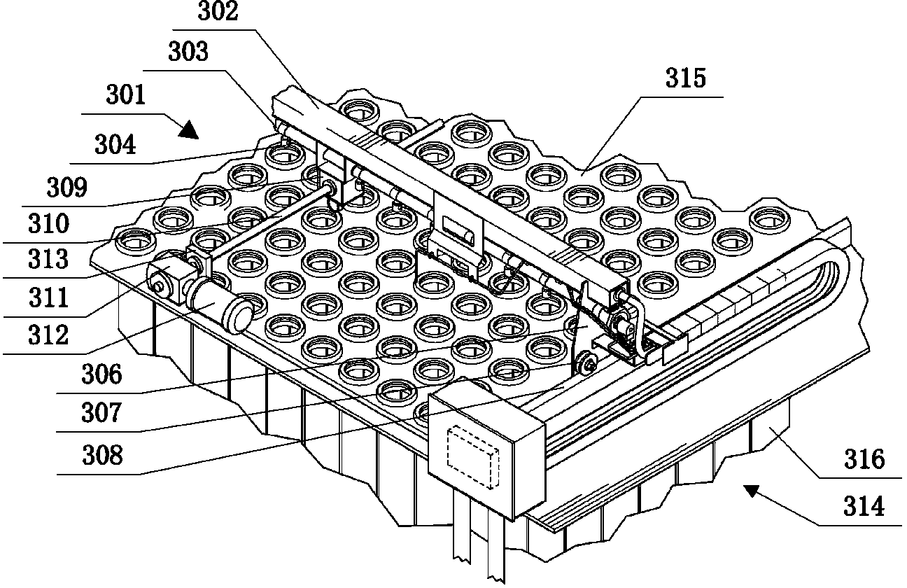 Automatic powder spraying system