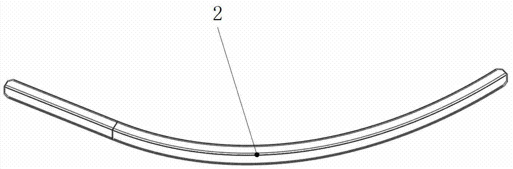 Modeling method for two-dimensional variable-curvature process model of section bar part