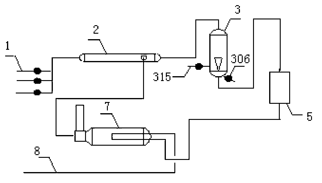 Pressurizing heating oil gas mixing transportation system and method