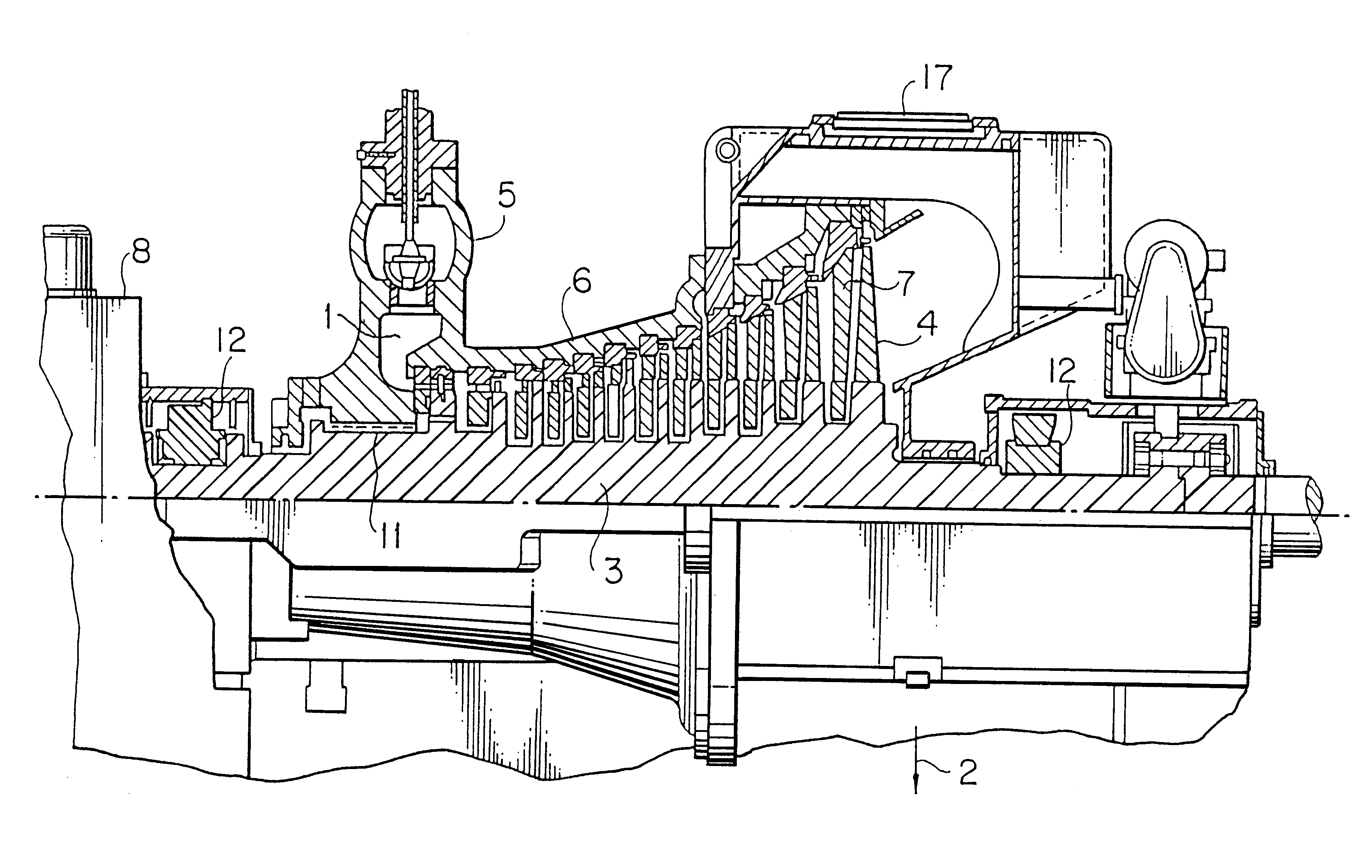Steam turbine, rotor shaft thereof, and heat resisting steel