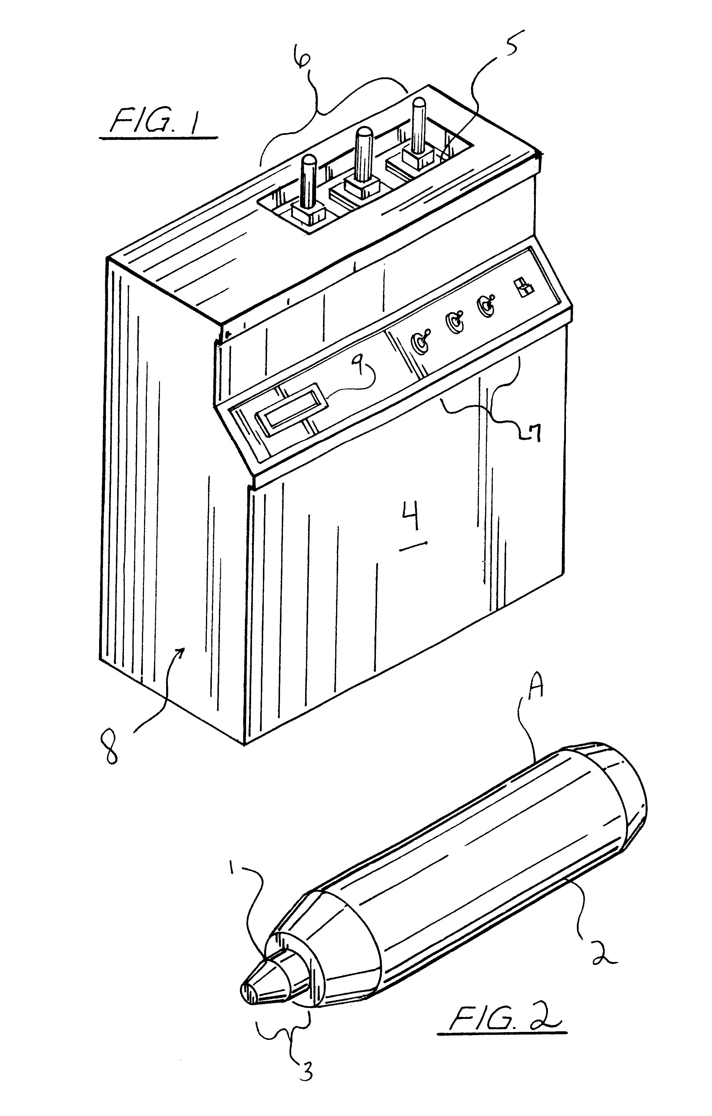 Hand-held, heat sink cryoprobe, system for heat extraction thereof, and method therefore