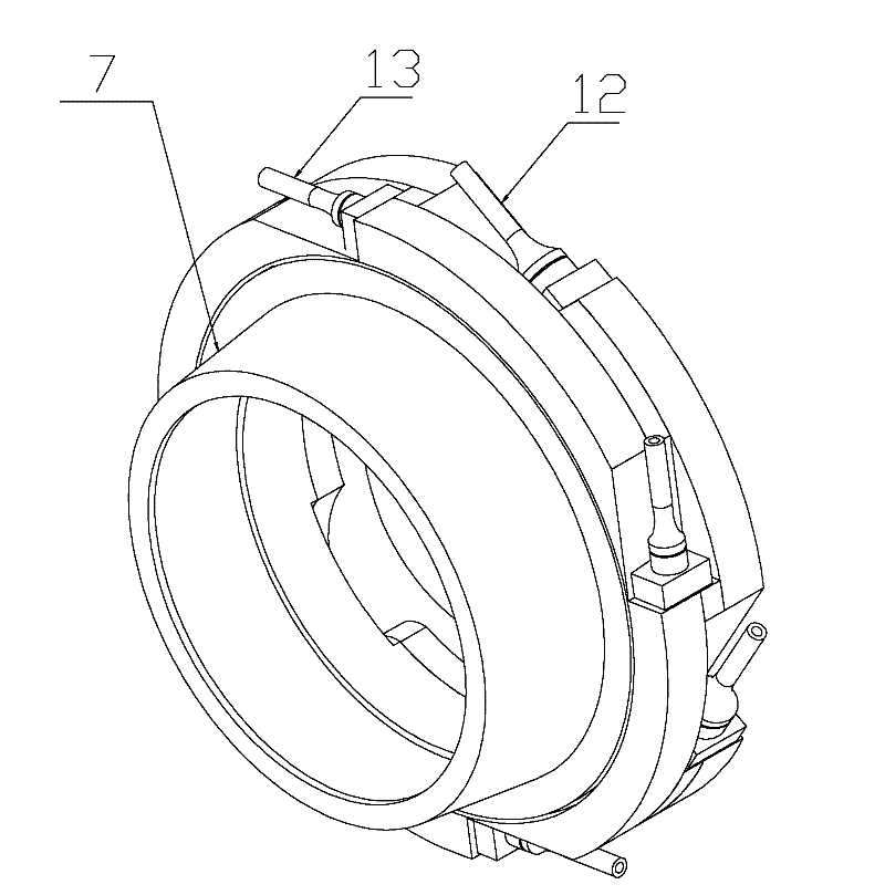 Gas-liquid rotary turbine separation device
