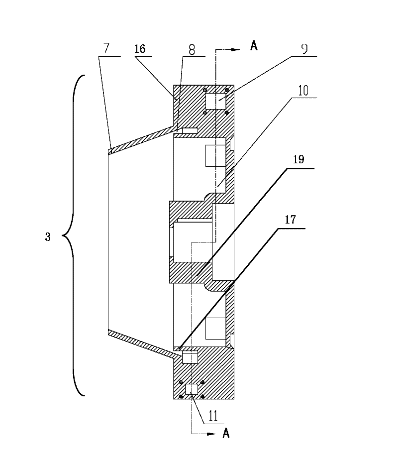 Gas-liquid rotary turbine separation device