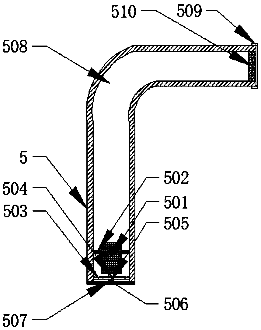 Air cooling device for processing fluoroplastic