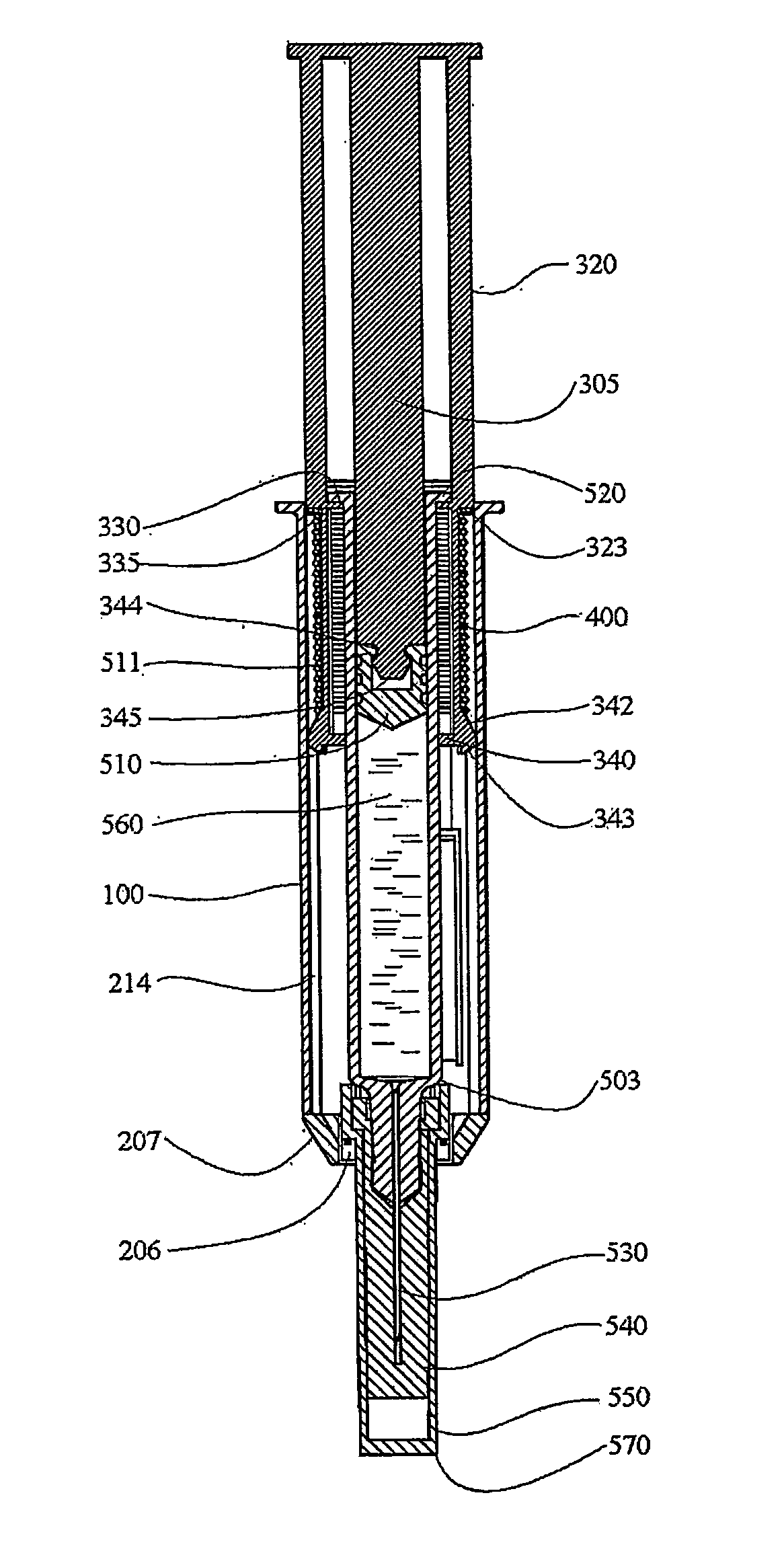Syringe with automatically triggered safety sleeve
