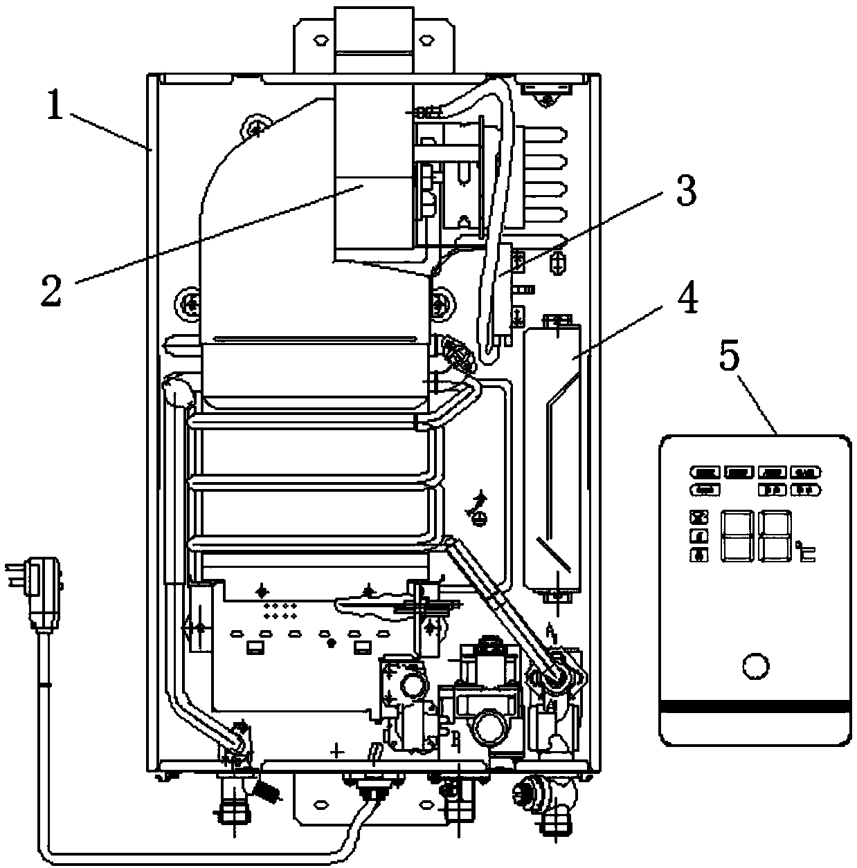 Gas water heater and blocking protection method thereof