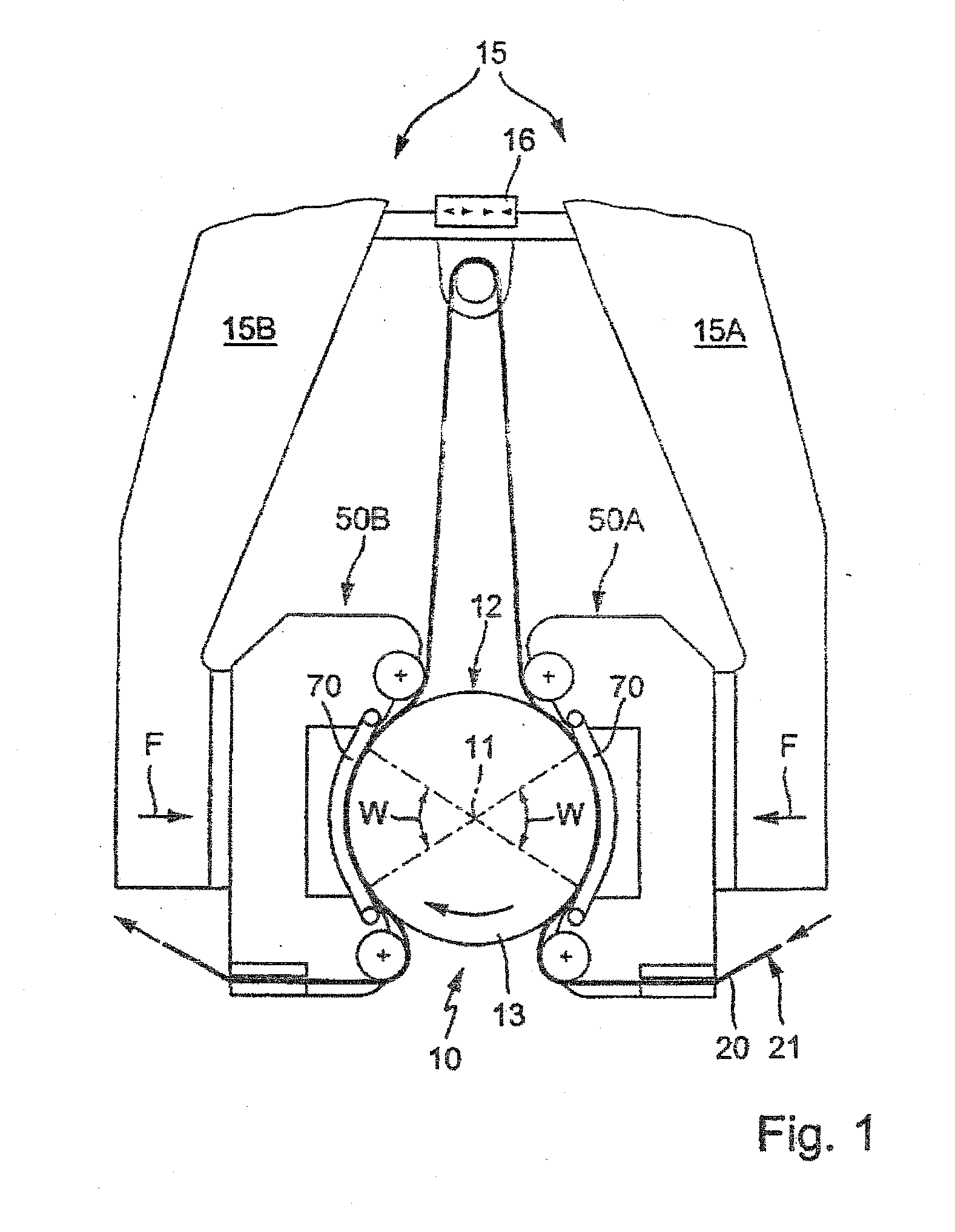 Pressing device for cutting means and apparatus and method for finishing circumferential surfaces on cylindrical parts of a workpiece