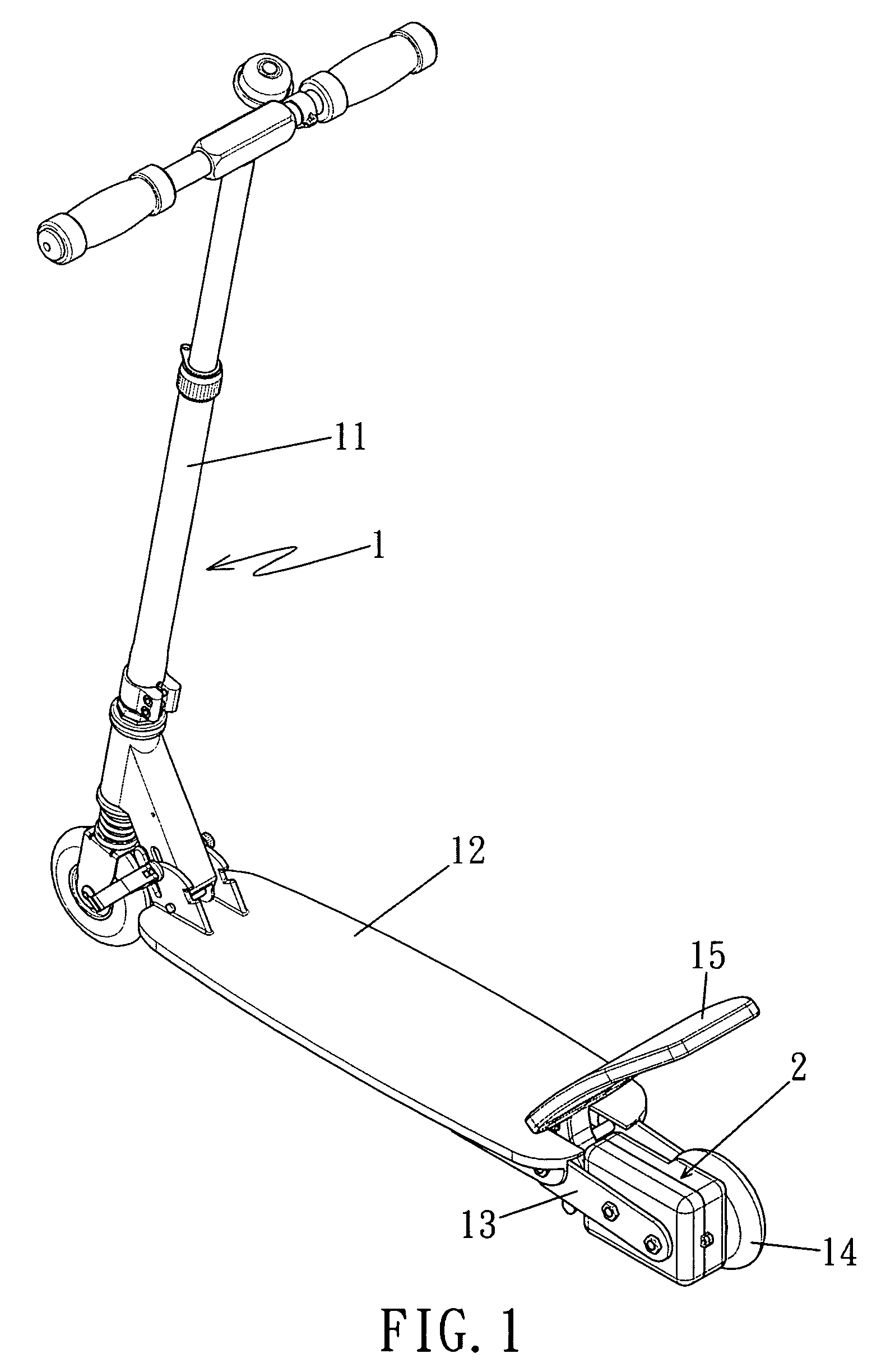 Scooter with driving mechanism