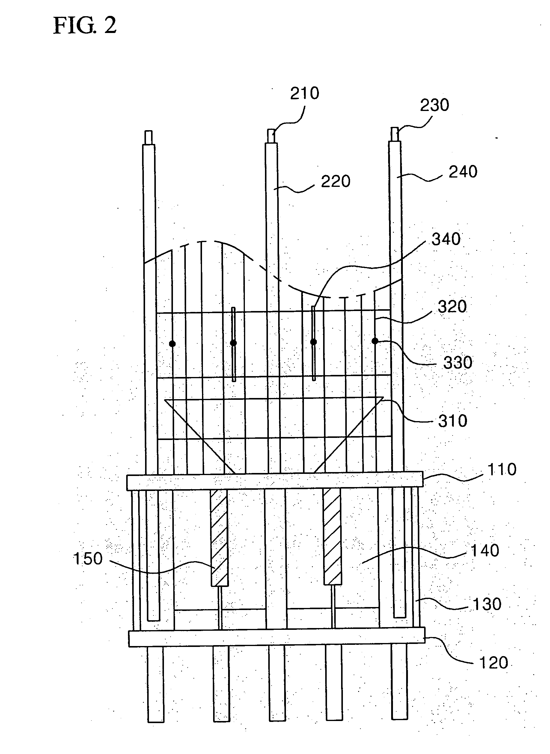Apparatus and method for measuring supporting force of large diameter ferroconcrete piles