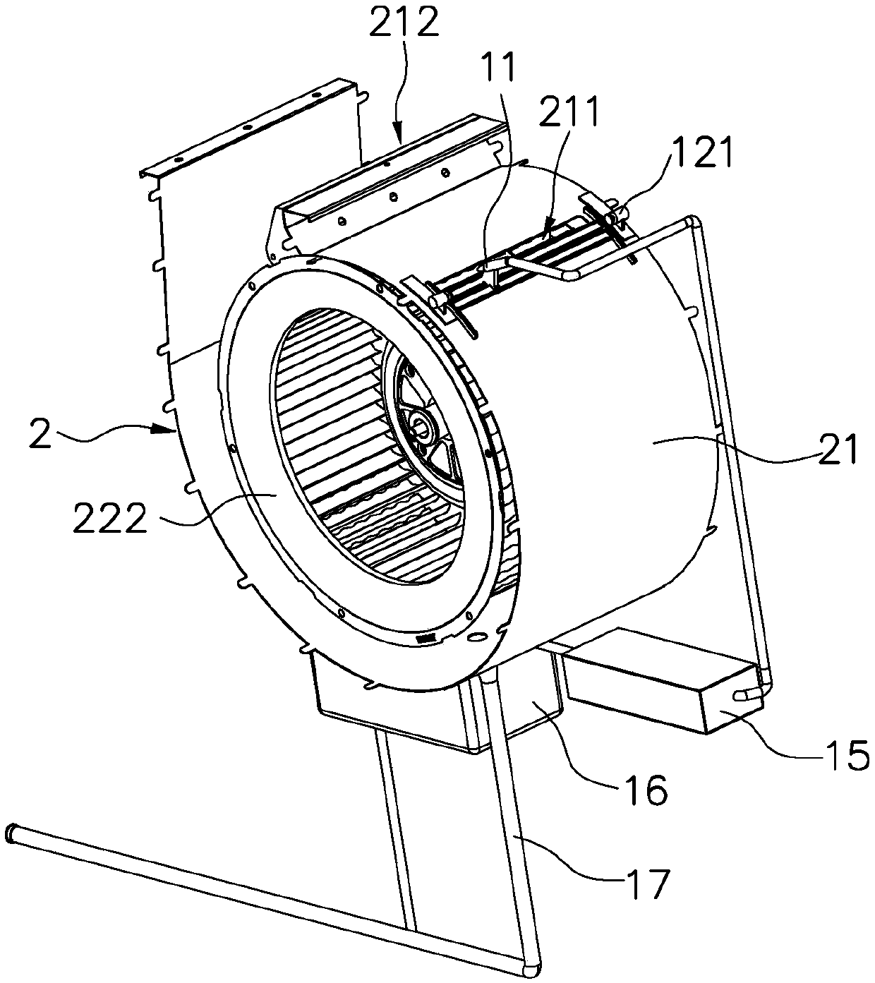 Cleaning device for extractor hood fan system
