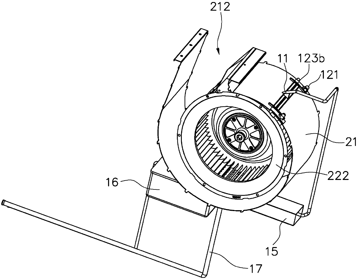 Cleaning device for extractor hood fan system