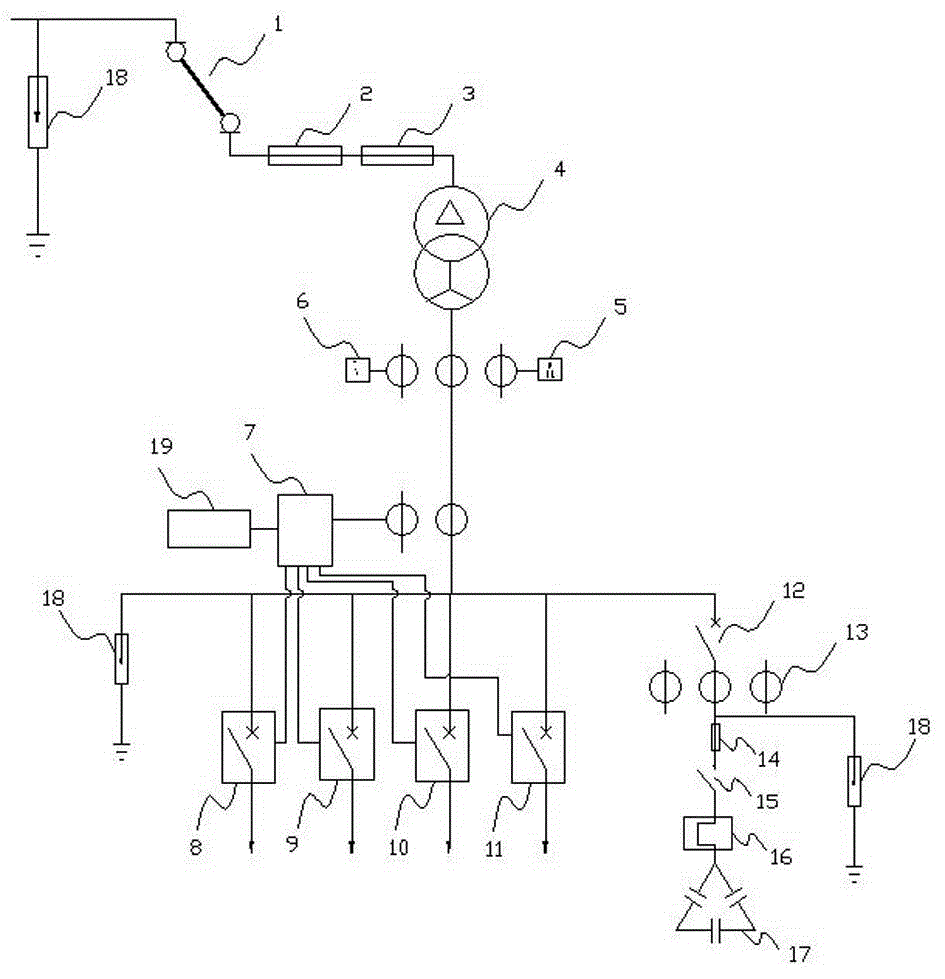 Low-voltage complete switch equipment and control method thereof