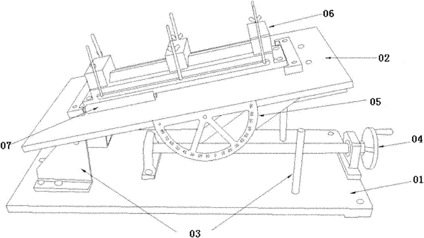 Measuring instrument of static friction coefficient of communication pipeline