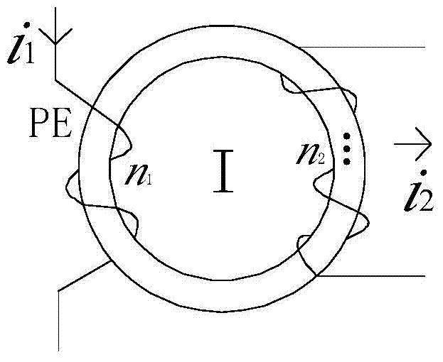 A method and device for on-line monitoring of resistive current of a voltage-limiting surge protector