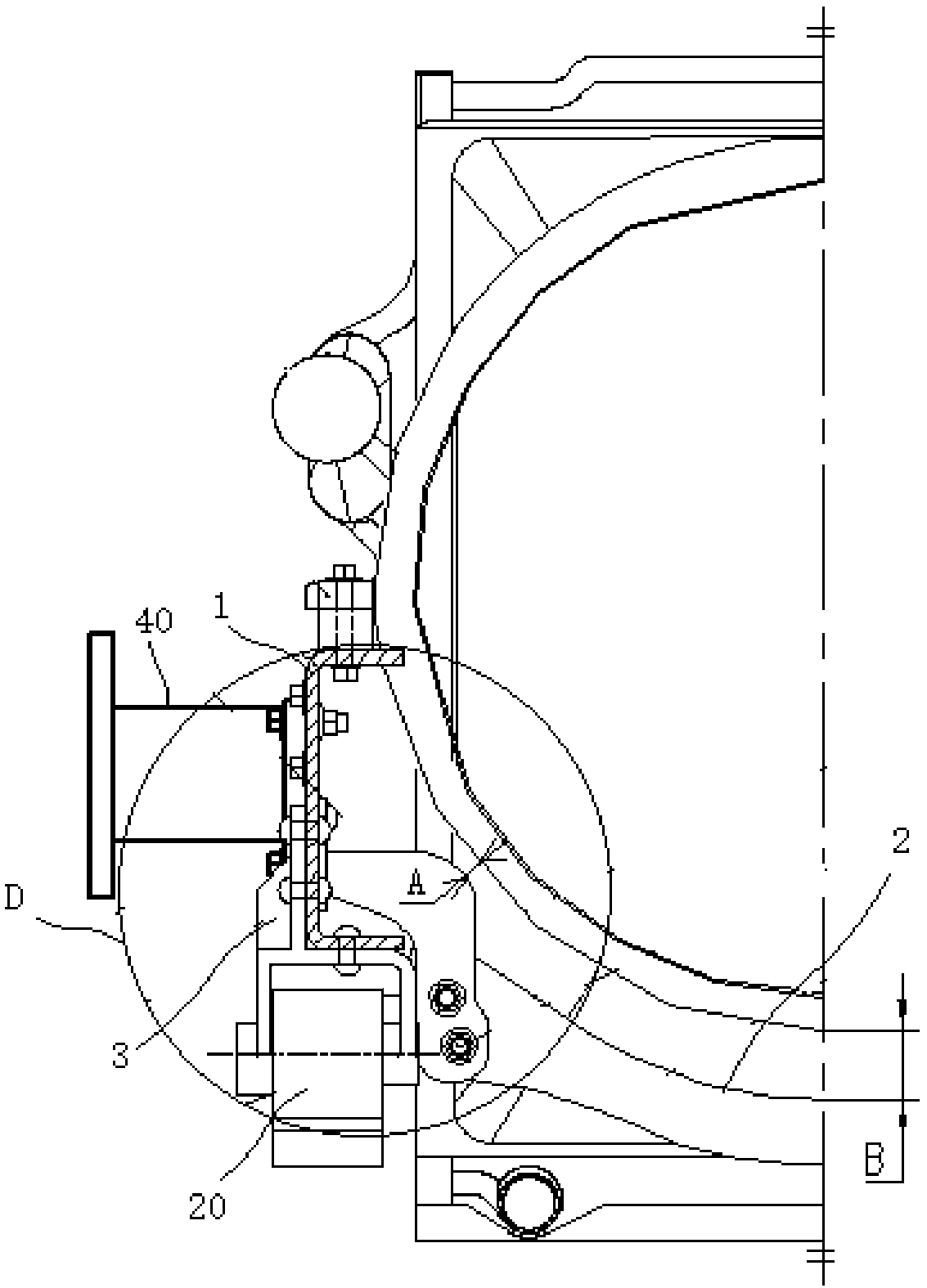 Longitudinal beam assembly of vehicle, front plate spring brackets and wagon