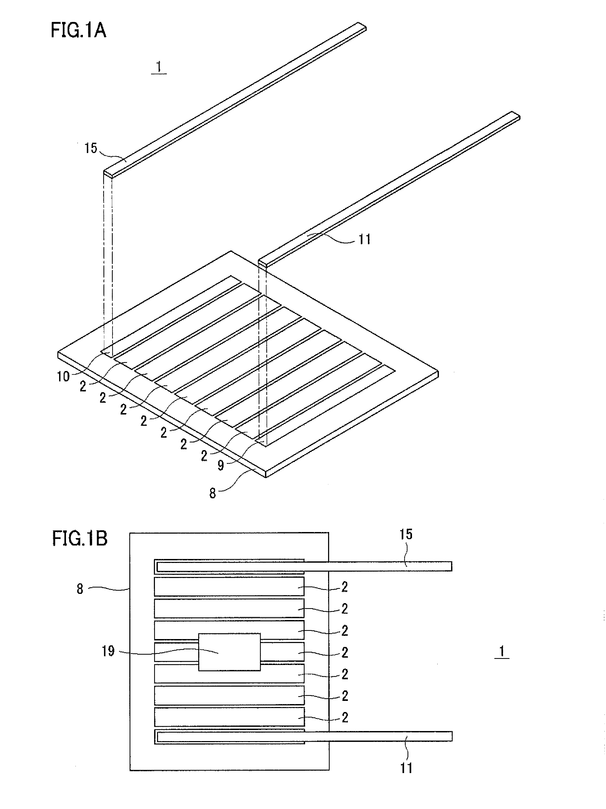 Solar cell module, method for manufacturing solar cell module, and tab wire for thin film solar cells