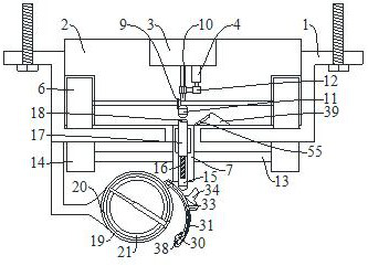 Hanging rail movable fire extinguishing conveying device in medical space