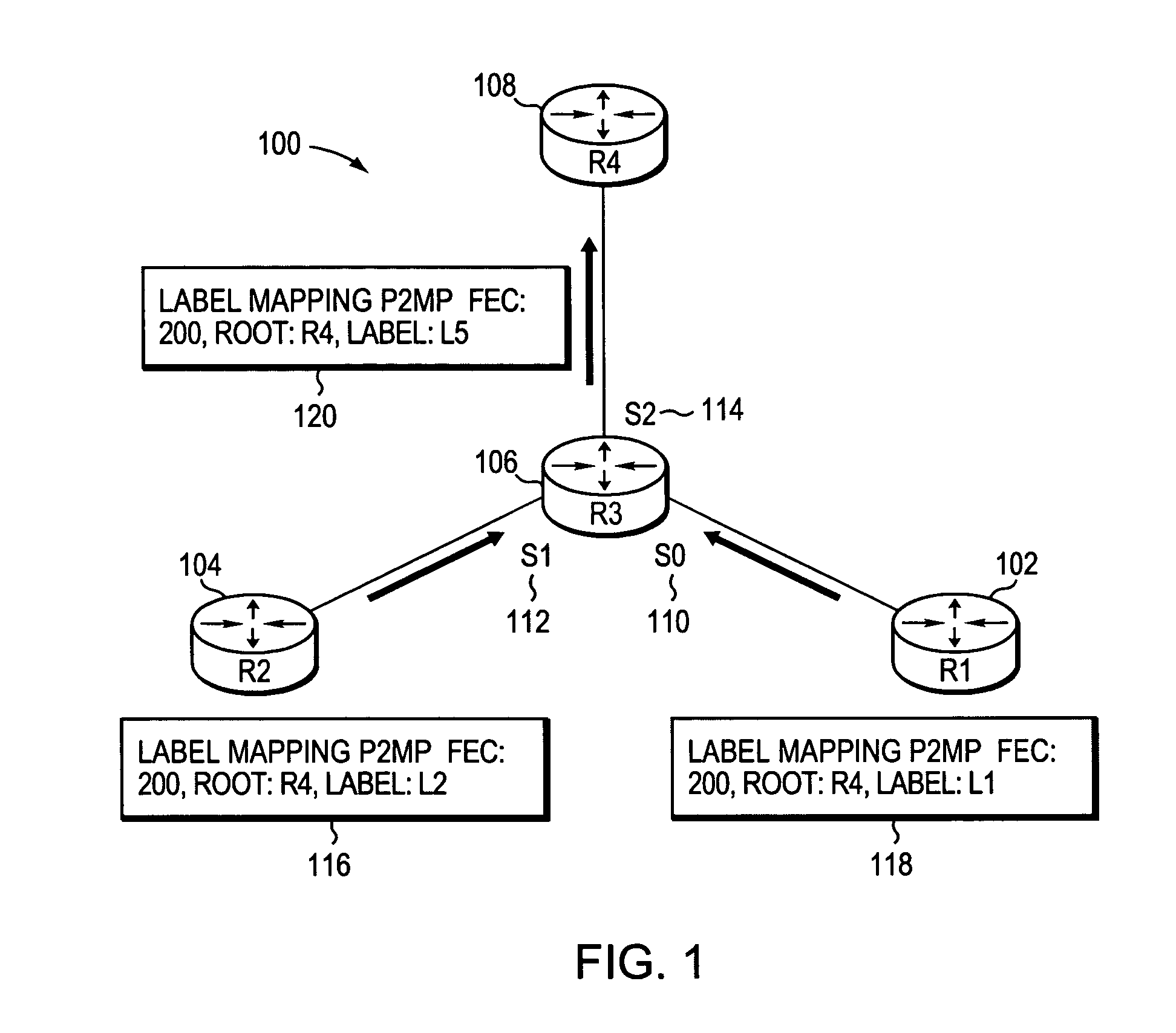 Method and apparatus for forwarding label distribution protocol multicast traffic during fast reroute