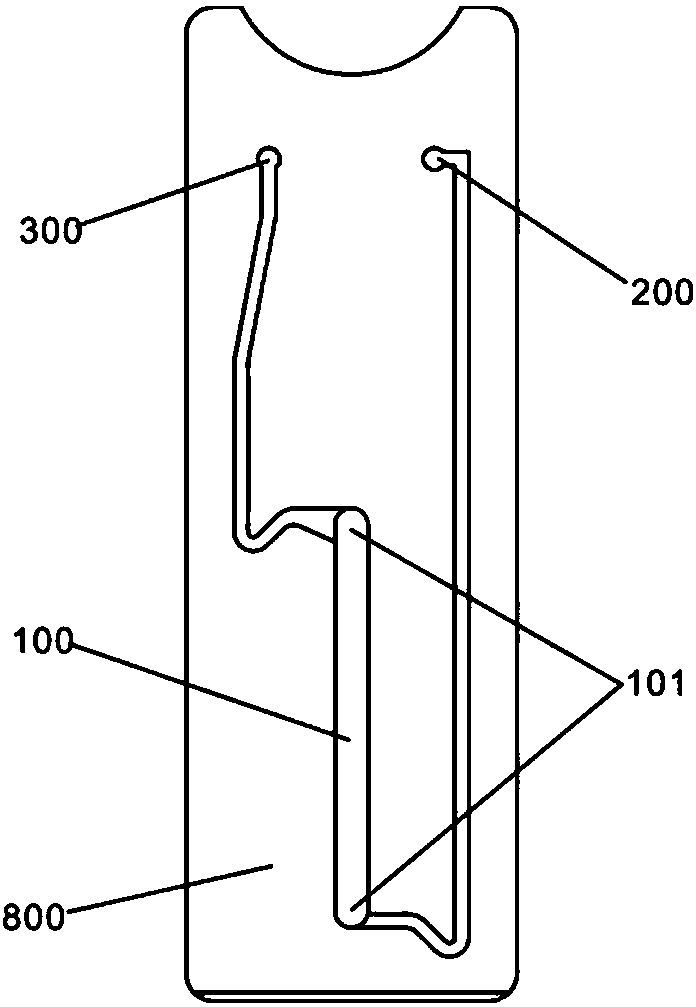 A differential temperature reaction chip and a temperature-controlled metal bath