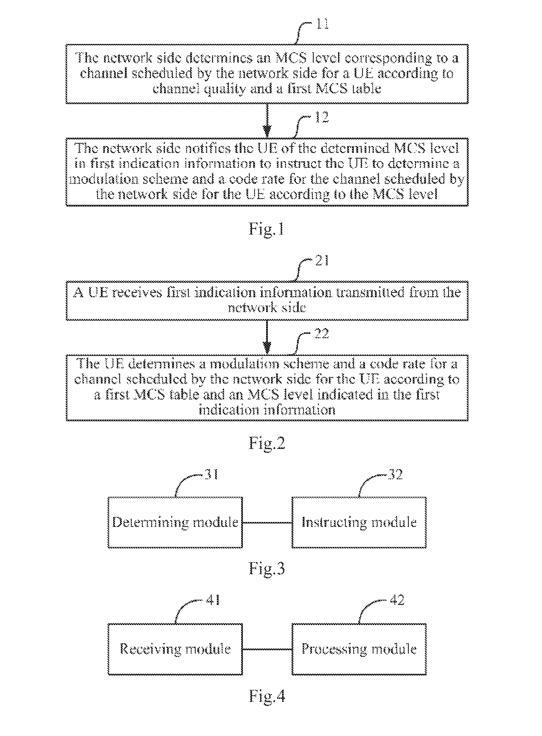 Method and device for transmitting mcs indication information